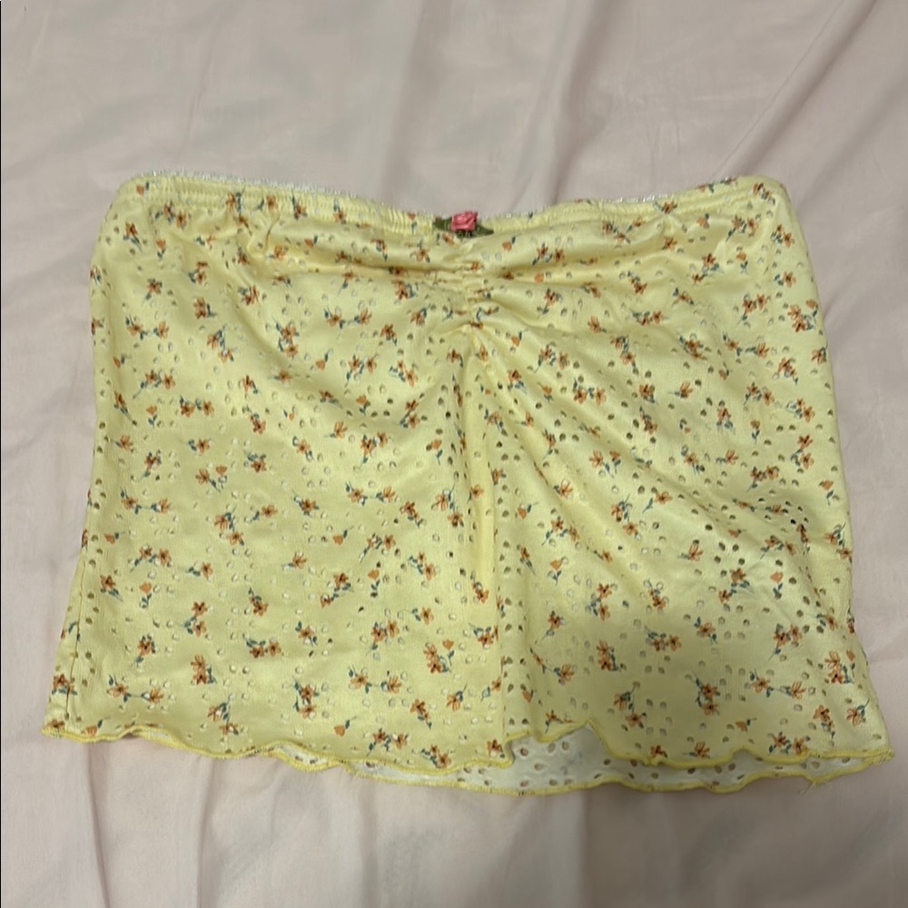 Floral Yellow tub top